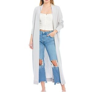 Intimately Free People Cozy Girl Longline Cardigan Size XS Colour Sterling